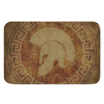 Ancient Spartan Helmet Print Indoor Door Mat