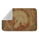 Ancient Spartan Helmet Print Indoor Door Mat