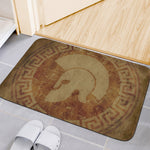 Ancient Spartan Helmet Print Indoor Door Mat