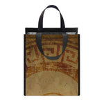 Ancient Spartan Helmet Print Insulated Lunch Tote