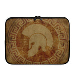 Ancient Spartan Helmet Print Laptop Sleeve