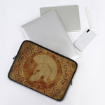 Ancient Spartan Helmet Print Laptop Sleeve
