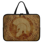 Ancient Spartan Helmet Print Laptop Sleeve With Handle