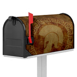 Ancient Spartan Helmet Print Mailbox Cover