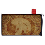 Ancient Spartan Helmet Print Mailbox Cover