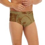 Ancient Spartan Helmet Print Men's Briefs
