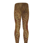 Ancient Spartan Helmet Print Men's leggings
