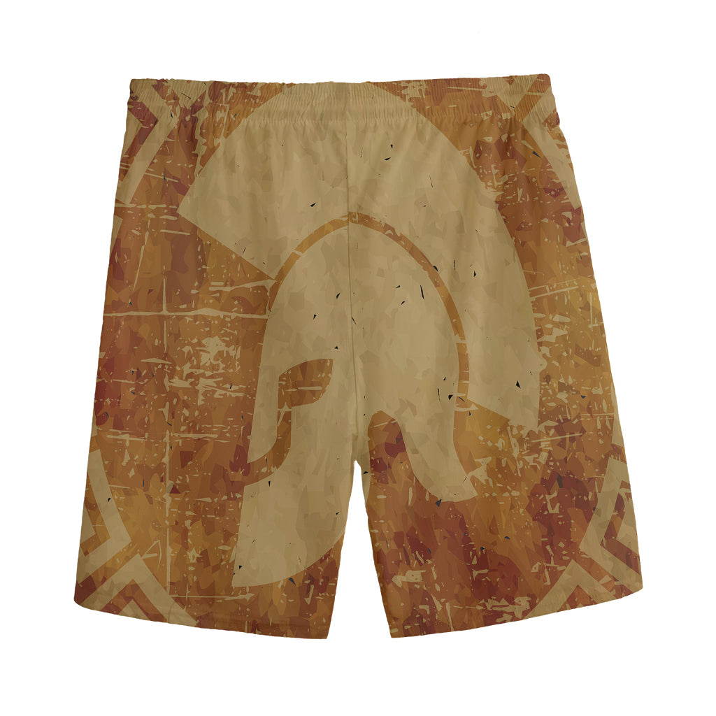 Ancient Spartan Helmet Print Men's Sports Shorts