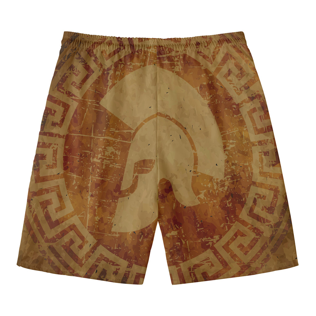 Ancient Spartan Helmet Print Men's Swim Trunks