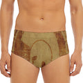 Ancient Spartan Helmet Print Men's Triangle Swim Briefs