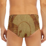 Ancient Spartan Helmet Print Men's Triangle Swim Briefs