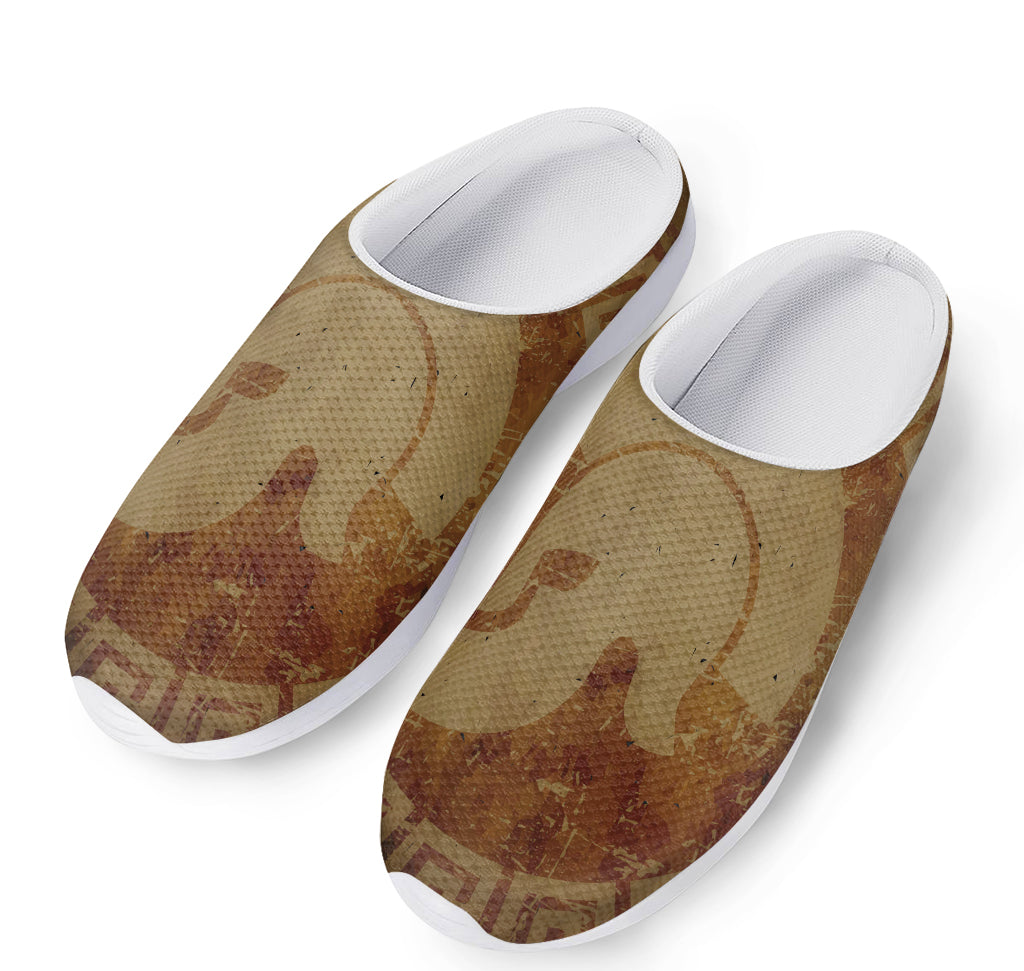 Ancient Spartan Helmet Print Mesh Casual Shoes