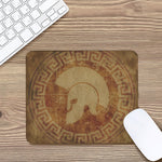 Ancient Spartan Helmet Print Mouse Pad