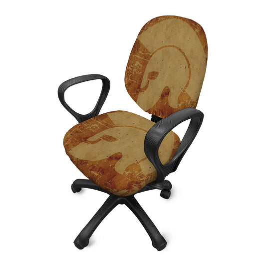 Ancient Spartan Helmet Print Office Chair Cover