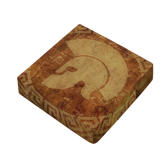 Ancient Spartan Helmet Print Outdoor Seat Cushion Cover