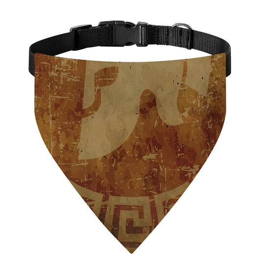 Ancient Spartan Helmet Print Over The Collar Dog Bandana