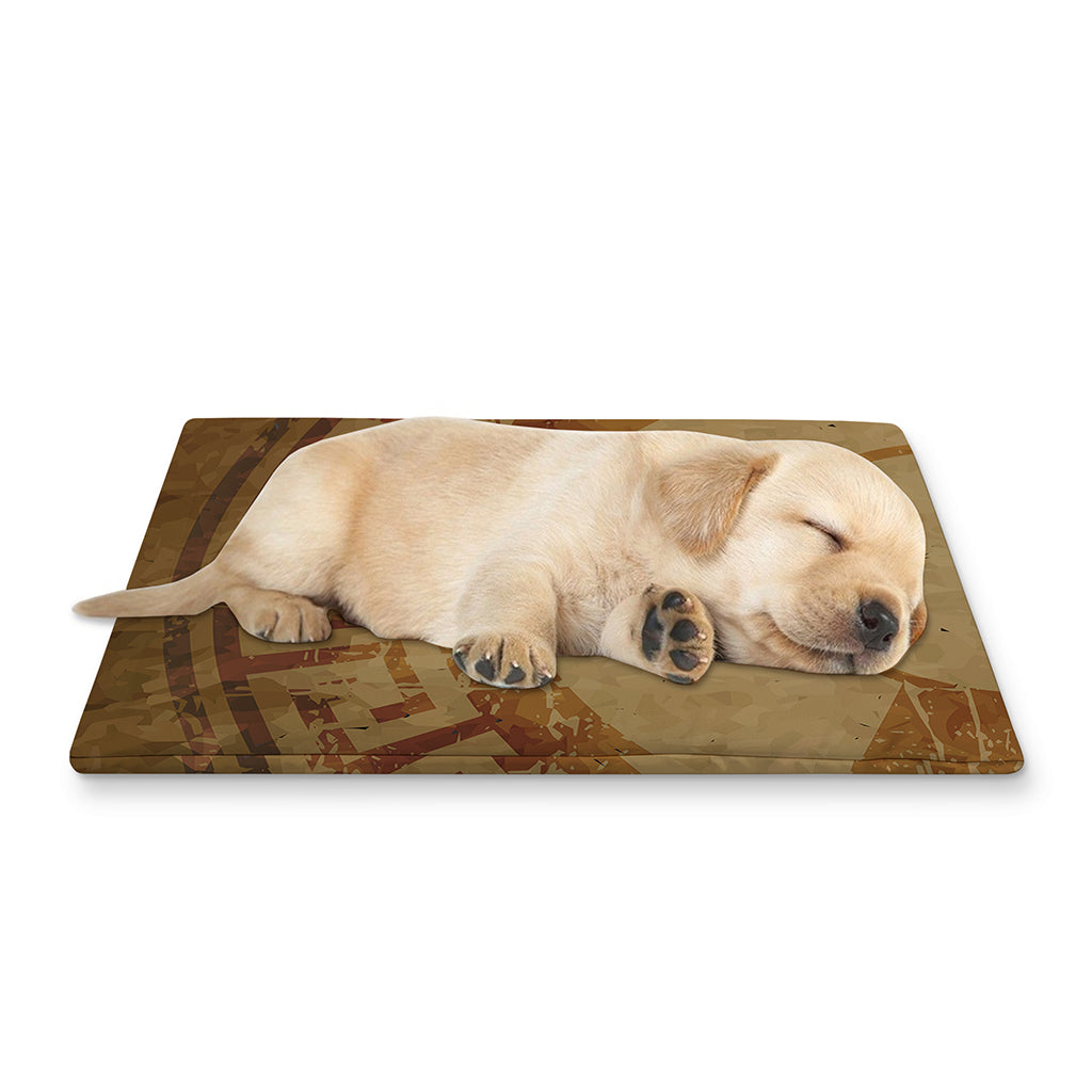 Ancient Spartan Helmet Print Pet Cooling Mat Cover