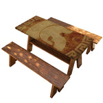 Ancient Spartan Helmet Print Picnic Table Cover