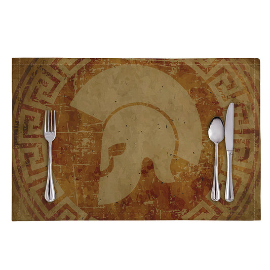 Ancient Spartan Helmet Print Placemat