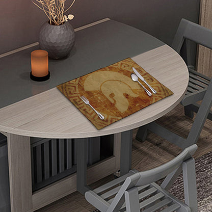 Ancient Spartan Helmet Print Placemat