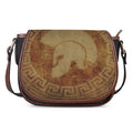Ancient Spartan Helmet Print Saddle Bag