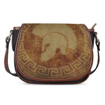 Ancient Spartan Helmet Print Saddle Bag
