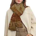 Ancient Spartan Helmet Print Scarf