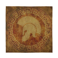 Ancient Spartan Helmet Print Silk Bandana