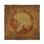 Ancient Spartan Helmet Print Silk Bandana