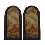 Ancient Spartan Helmet Print Skillet Handle Cover