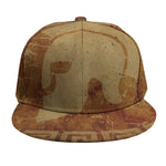 Ancient Spartan Helmet Print Snapback Cap