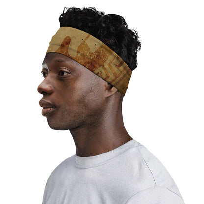Ancient Spartan Helmet Print Sports Headband