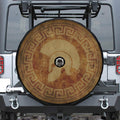 Ancient Spartan Helmet Print Tire Cover With Camera Hole