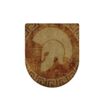 Ancient Spartan Helmet Print Toilet Lid Cover