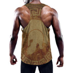 Ancient Spartan Helmet Print Training Tank Top