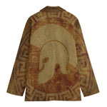 Ancient Spartan Helmet Print Women's Blazer