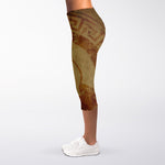Ancient Spartan Helmet Print Women's Capri Leggings