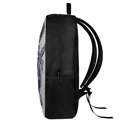 Ancient Spartan Print 17 Inch Backpack