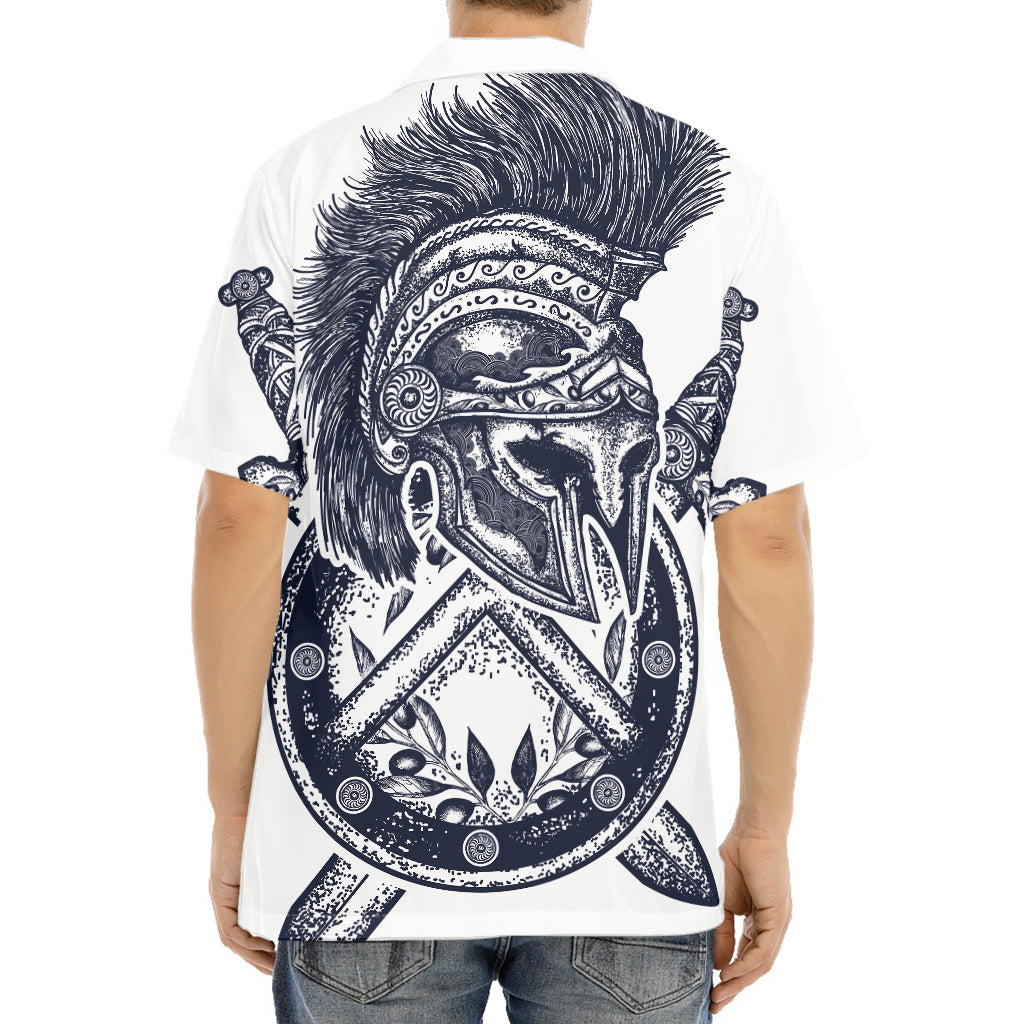 Ancient Spartan Print Aloha Shirt