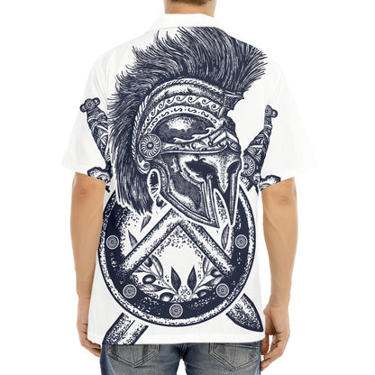 Ancient Spartan Print Aloha Shirt