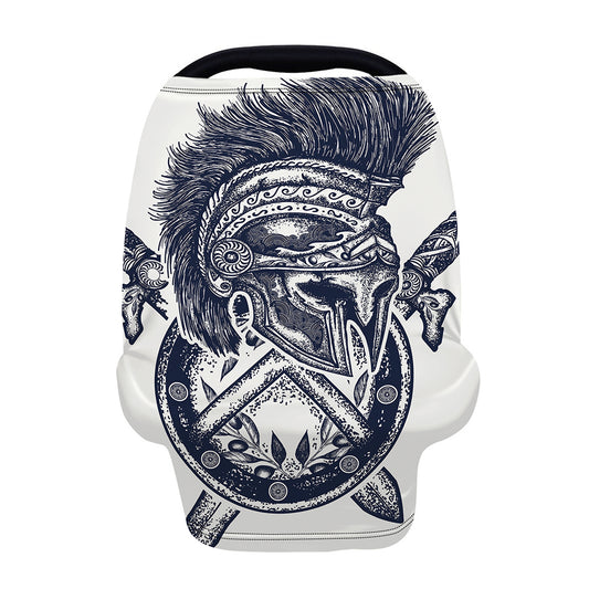 Ancient Spartan Print Baby Seat Cover