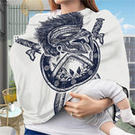 Ancient Spartan Print Baby Seat Cover