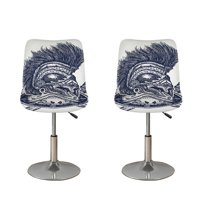 Ancient Spartan Print Bar Stool Covers