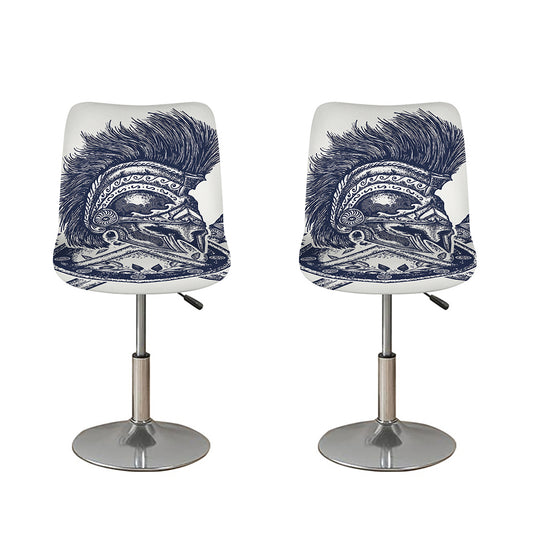 Ancient Spartan Print Bar Stool Covers