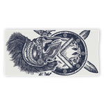 Ancient Spartan Print Beach Towel