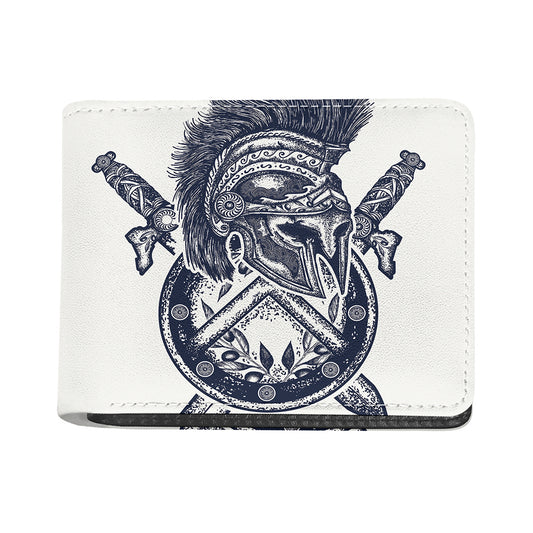 Ancient Spartan Print Bifold Wallet