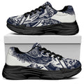 Ancient Spartan Print Black Chunky Shoes