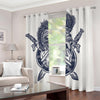 Ancient Spartan Print Blackout Grommet Curtains