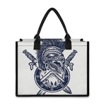Ancient Spartan Print Canvas Tote Bag