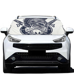 Ancient Spartan Print Car Windshield Snow Cover